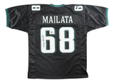 Jordan Mailata Philadelphia Signed Black Football Jersey BAS