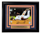 Jose Altuve Signed Framed 8x10 Houston Astros Diving Photo BAS