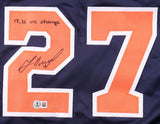 Jose Altuve Houston Signed Navy Baseball Jersey 17 22 WS Champs BAS