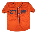 Jose Altuve Houston Signed Orange Baseball Jersey 17 AL MVP BAS