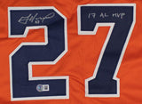 Jose Altuve Houston Signed Orange Baseball Jersey 17 AL MVP BAS