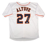 Jose Altuve Houston Signed White Baseball Jersey BAS