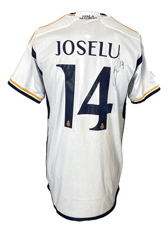 Joselu Signed Real Madrid 2023/24 Adidas Jersey w/ Champions League Patch PSA Sports Integrity