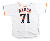 Josh Hader Houston Signed White Baseball Jersey BAS