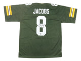 Josh Jacobs Green Bay Signed Green Football Jersey BAS