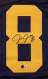 Josh Jacobs Green Bay Signed Alternate Navy Football Jersey BAS