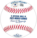 Josh Jung Texas Rangers Signed 2023 World Series Baseball BAS