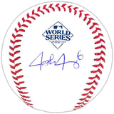 Josh Jung Texas Rangers Signed 2023 World Series Baseball BAS