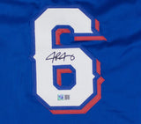 Josh Jung Texas Signed Blue Baseball Jersey GTSM
