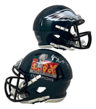 Josh Sweat Signed Philadelphia Eagles Super Bowl 59 LIX Mini Speed Helmet BAS