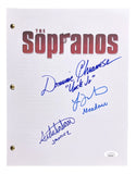 A The Sopranos pilot script from Sports Integrity, signed by Jamie-Lynn Sigler, Dominic Chianese, and Aida Turturro with a JSA hologram; the show's title appears at the top.