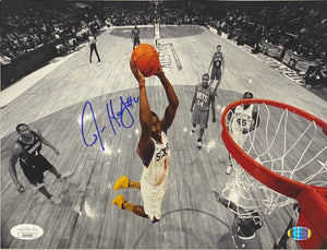 Jrue Holiday Signed 8x10 Rookie Team Philadelphia 76ers Dunk Photo JSA Sports Integrity