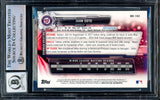 Juan Soto Signed 2017 Bowman Draft #BD162 Nationals Rookie Card BAS Auto 10
