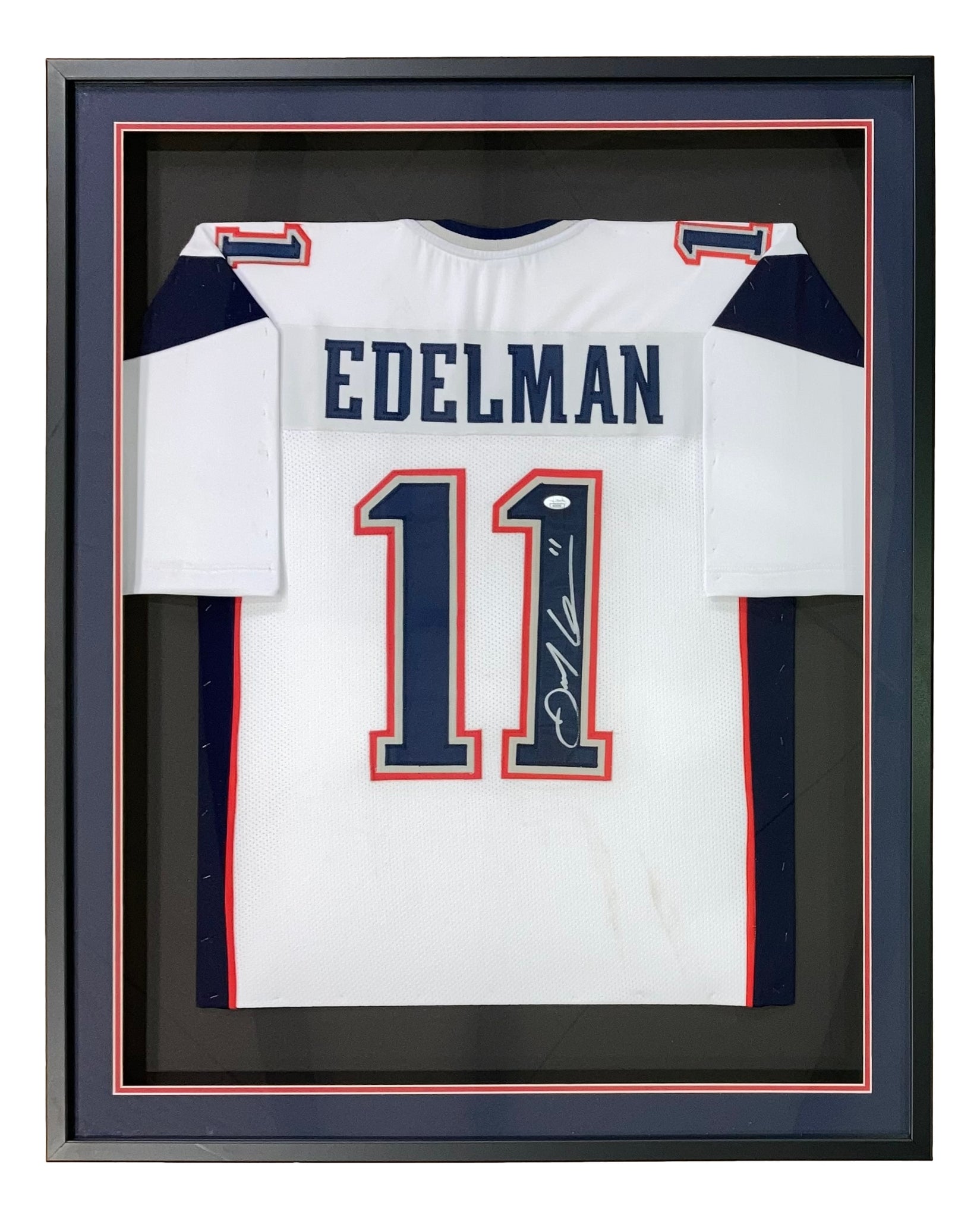 Julian Edelman Signed Framed Custom White Pro-Style Football Jersey JS –  Sports Integrity