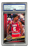 Julius Erving Signed 2009 Upper Deck #562 76ers Trading Card PSA/DNA