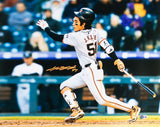 Jung Hoo Lee Signed 16x20 San Francisco Giants Photo BAS