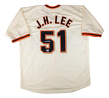 Jung-Hoo Lee San Francisco Signed Cream Baseball Jersey BAS