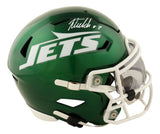 Justin Fields Signed New York Jets MIDI SpeedFlex Helmet BAS