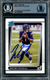 Justin Fields Signed 2021 Donruss #253 Chicago Bears Rookie Card BAS