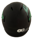 Justin Fields Signed New York Jets Eclipse Mini Speed Helmet BAS