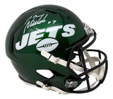 Justin Fields Signed New York Jets Full Size Replica Speed Helmet BAS