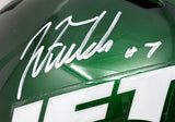 Justin Fields Signed New York Jets Full Size Replica Speed Helmet BAS