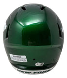 Justin Fields Signed New York Jets Full Size Replica Speed Helmet BAS