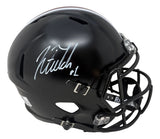 Justin Fields Signed Ohio State Buckeyes FS Alt Black Replica Speed Helmet BAS