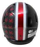 Justin Fields Signed Ohio State Buckeyes FS Alt Black Replica Speed Helmet BAS