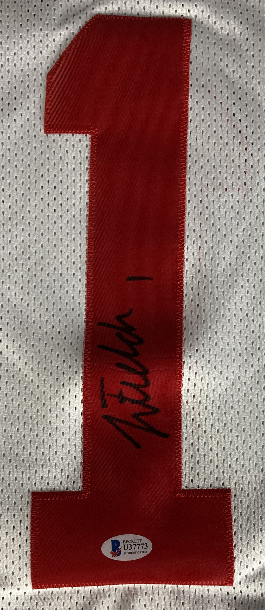 Justin Fields Signed Custom White College Football Jersey BAS – Sports  Integrity