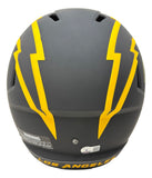 Justin Herbert Signed Chargers FS Eclipse Speed Replica Helmet 2020 NFL ROY BAS