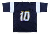 Justin Herbert Los Angeles Signed Navy Football Jersey 2020 NFL OROY BAS