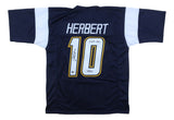 Justin Herbert Los Angeles Signed Navy Football Jersey 2020 NFL OROY BAS