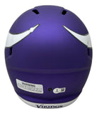 Justin Jefferson Signed Minnesota Vikings Full Size Replica Speed Helmet BAS