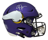 Justin Jefferson Signed Minnesota Vikings FS Authentic SpeedFlex Helmet BAS