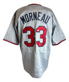 Justin Morneau Minnesota Signed Gray Baseball Jersey Sports Integrity