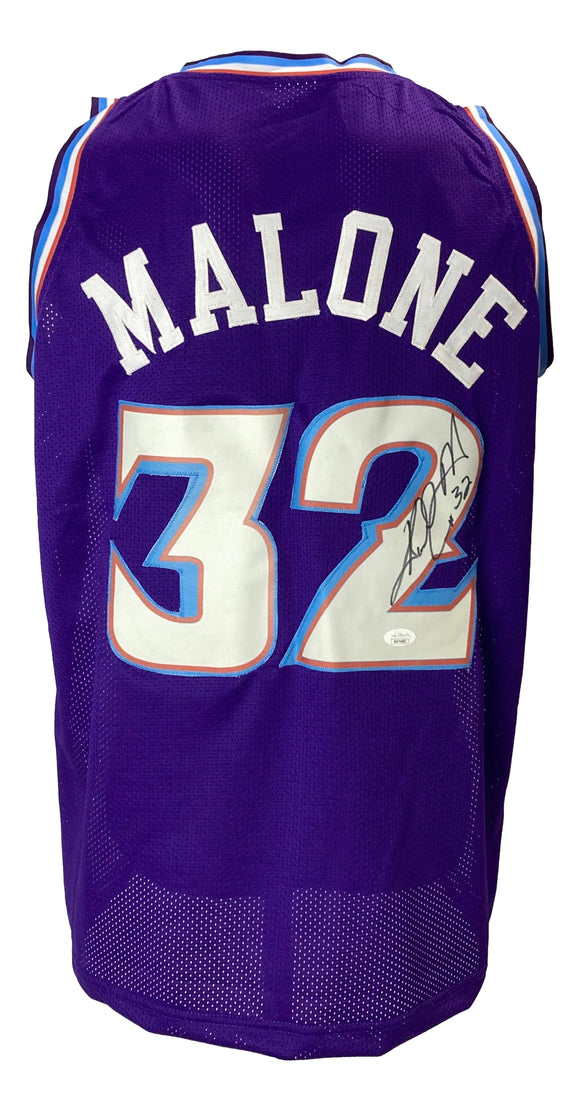 Karl Malone Signed Sports Illustrated Magazine Utah Jazz BAS
