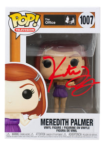 Kate Flannery Signed In Red The Office Meredith Palmer Funko Pop #1007 JSA ITP