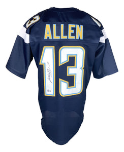 Keenan Allen Signed Custom Blue Pro-Style Football Jersey BAS
