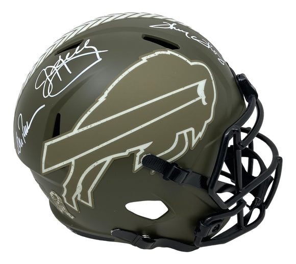 Kelly Thomas Reed Signed Bills FS Salute To Service Replica Speed Helmet BAS ITP