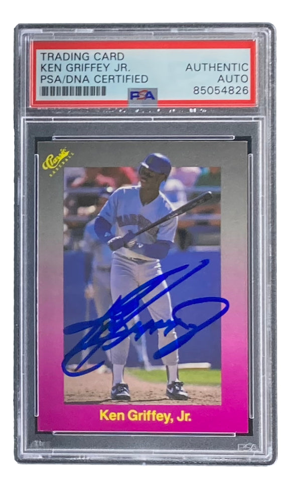 Ken Griffey Jr Signed Mariners 1989 Classic Baseball #193 Rookie Card PSA/DNA Sports Integrity