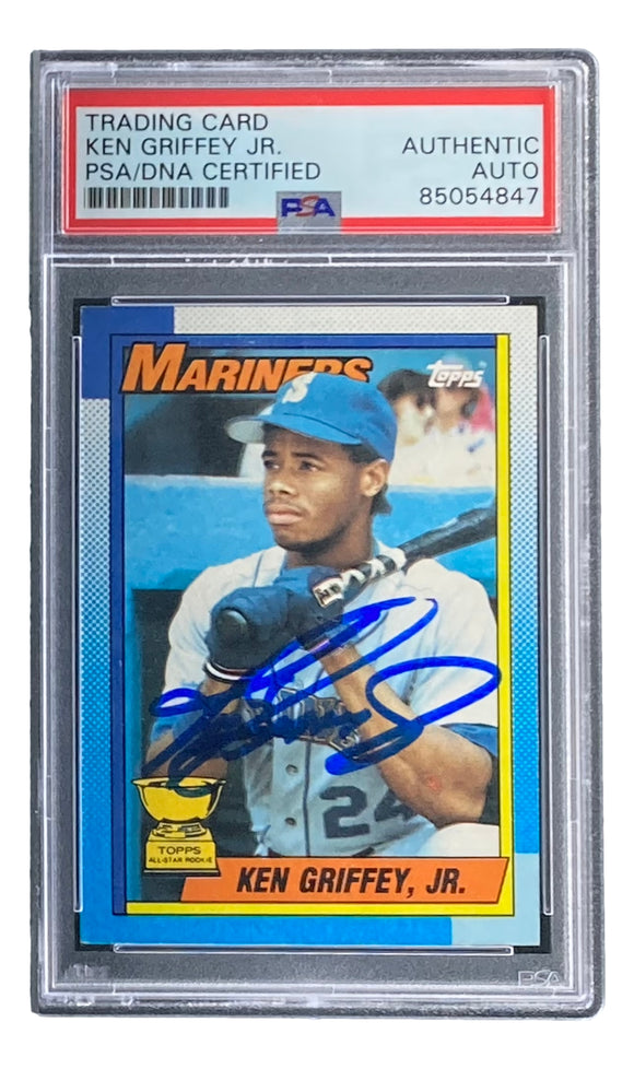Ken Griffey Jr Signed Mariners 1990 Topps #336 Rookie Card PSA/DNA Sports Integrity
