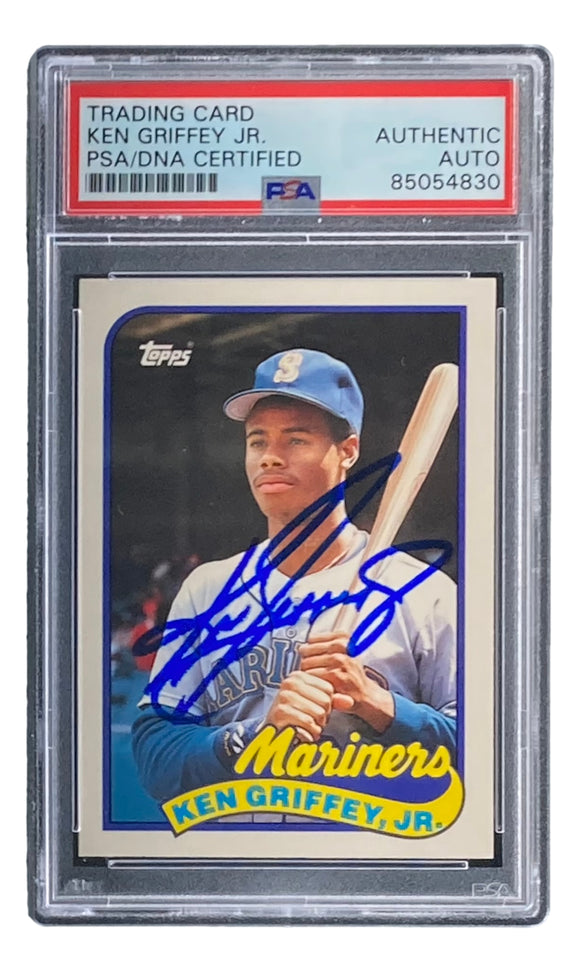 Ken Griffey Jr Signed Mariners 1989 Topps #41T Rookie Card PSA/DNA Sports Integrity