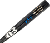 The Ken Griffey Jr Mariners Signed Black Cooperstown Signature Series Bat by Sports Integrity features a gold printed signature, blue autograph, and a silver logo near the barrel.