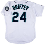 Ken Griffey Jr 90s Signed Mariners Russell Athletic Authentic Jersey BAS+PSA LOA