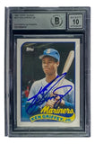 Ken Griffey Jr Signed Mariners 1989 Topps #41T Traded Rookie Card BAS Graded 10 Sports Integrity