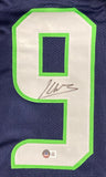 Kenneth Walker III Seattle Signed Navy Blue Football Jersey BAS