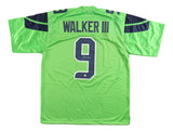 Kenneth Walker III Seattle Signed Green Football Jersey BAS