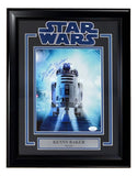 Kenny Baker Signed Framed 8x10 Star Wars R2-D2 Photo JSA