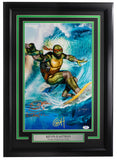 Kevin Eastman Greg Horn Signed Framed Teenage Mutant Ninja Turtle Surf Photo PSA